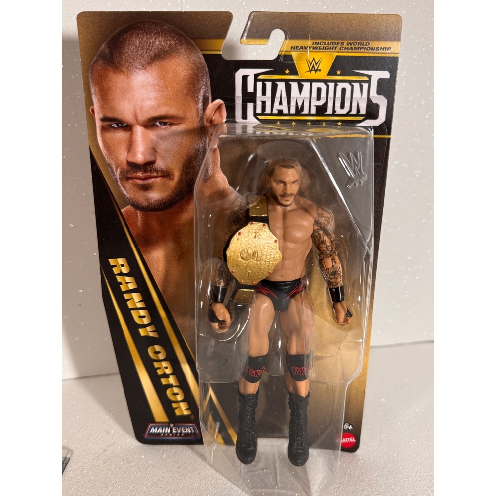 WWE Champions Randy Orton Action Figure Mattel MainEvent Series Heavyweight Belt